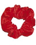Scrunchie in Red Crushed Velour