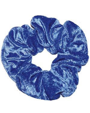 Scrunchie in Royal Blue Crushed Velour