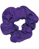 Nylon Lycra Purple Hair Scrunchie