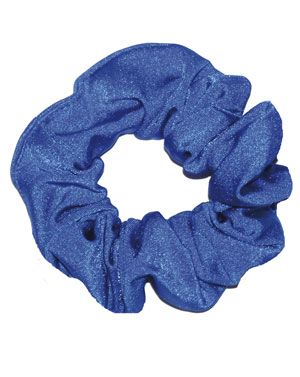 Nylon Lycra Royal Blue Scrunchie
