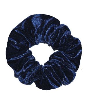 Scrunchie in Navy Smooth Velour